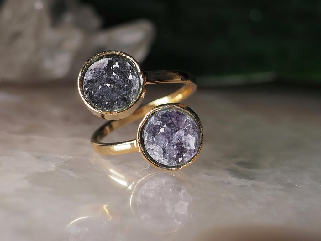 Кольцо с аметистом