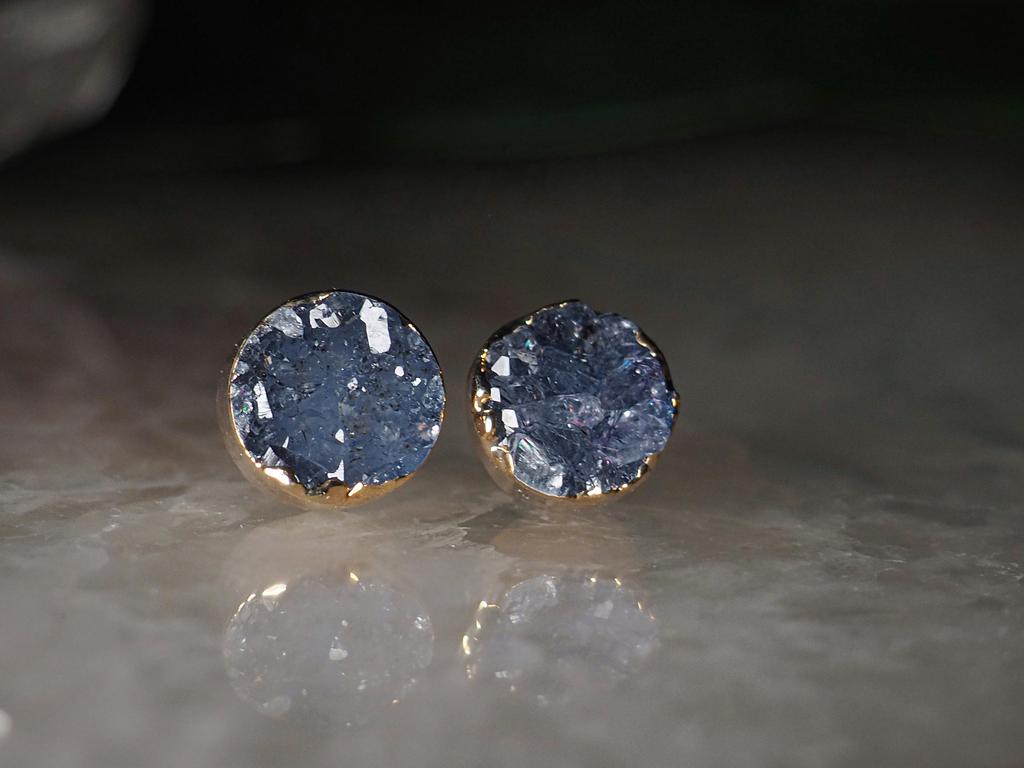 Серьги с аметистом