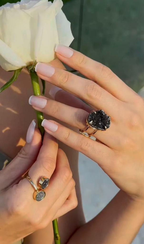 Кольцо с агатом