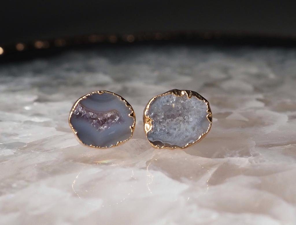 Серьги с агатом