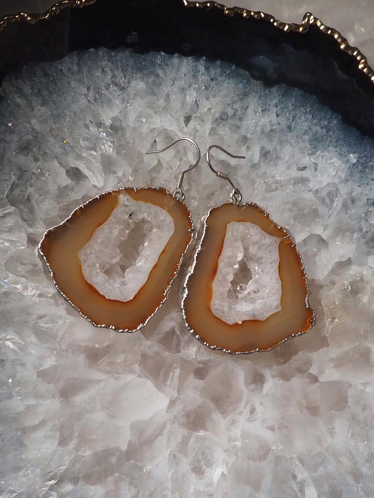 Серьги с агатом