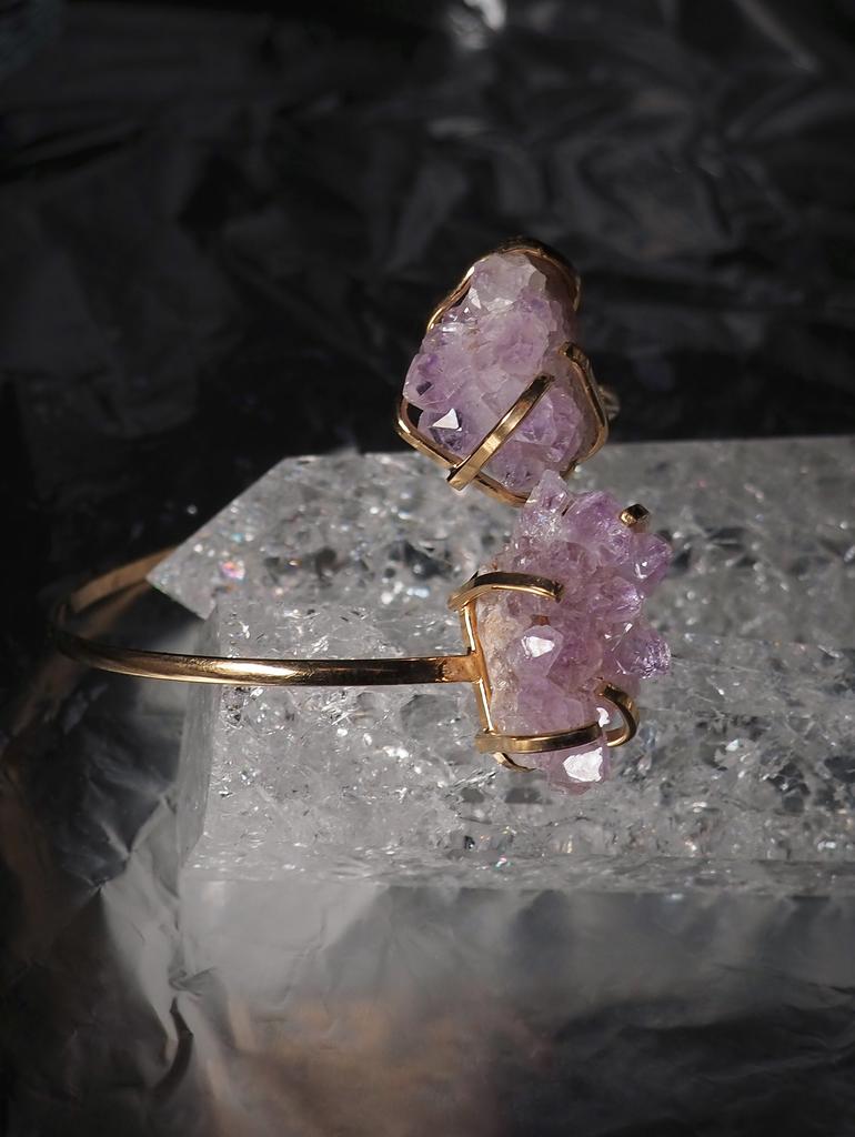 Браслет с аметистами