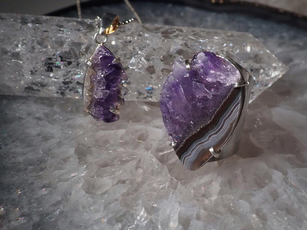 Кольцо с аметистом