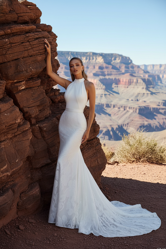 Свадебное платье вырез американка