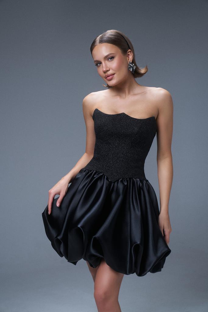 Вечернее платье комплект 26061 черный