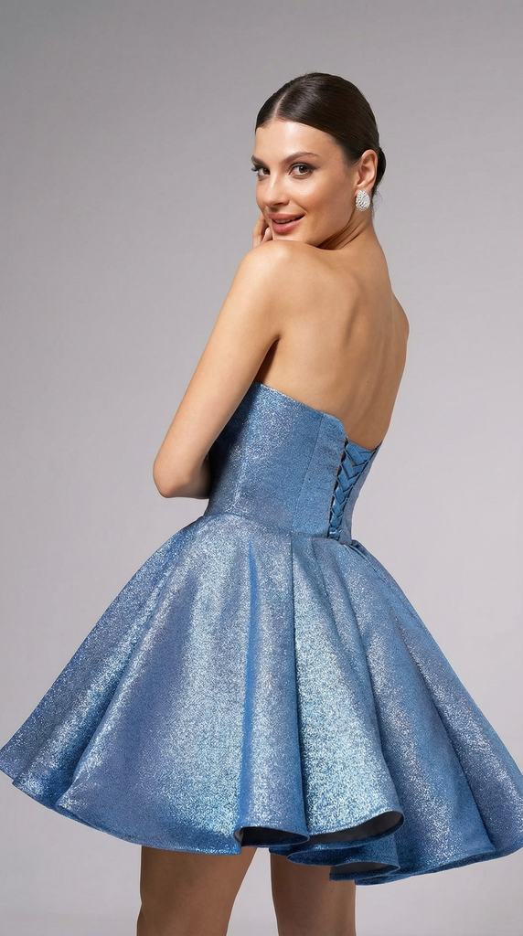 Вечернее платье 24007.3 голубое