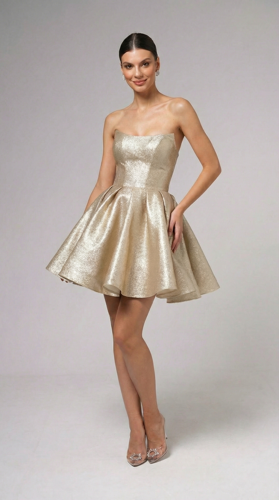 Вечернее платье 24007.3 золото