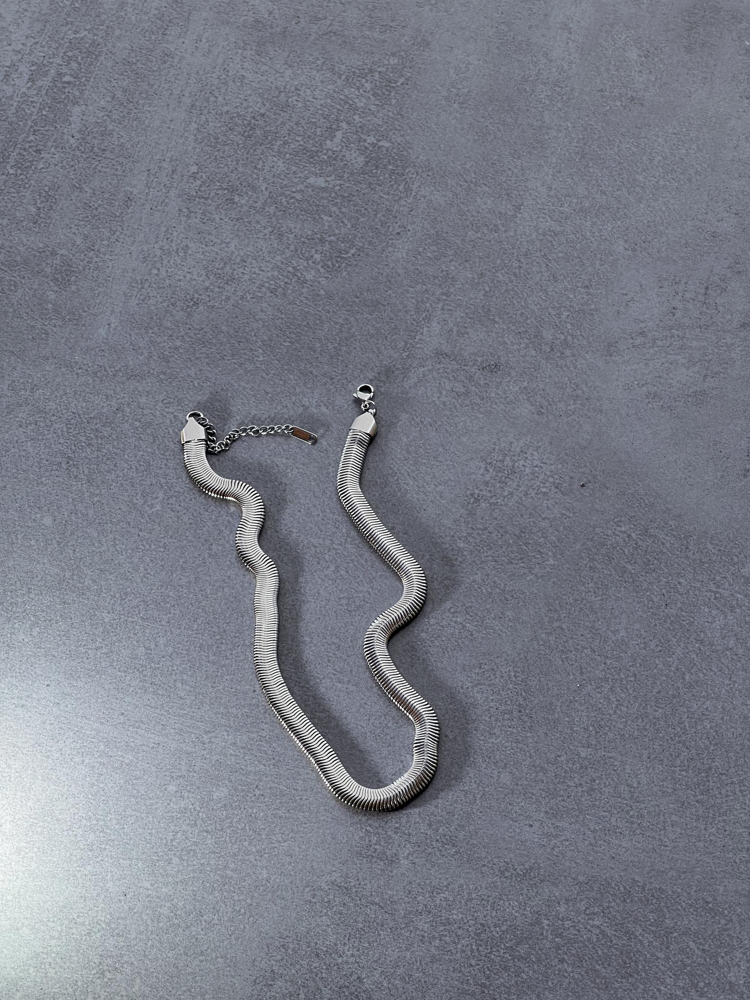 цепь snake silver
