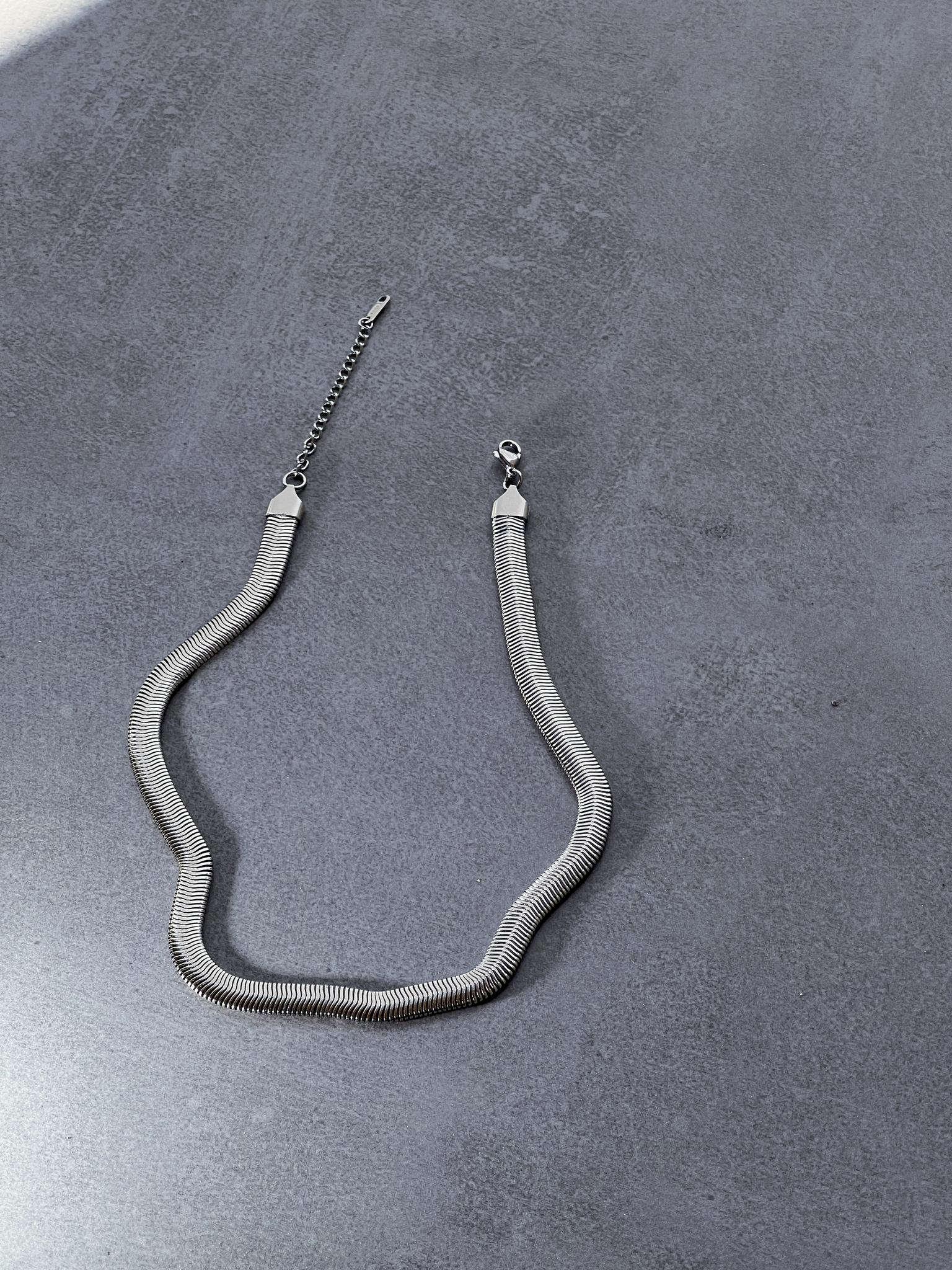цепь snake silver
