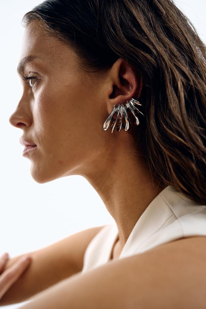 Моносерьга-клипса fan