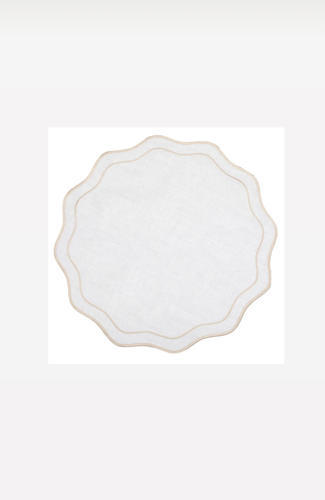 Плейсмат для сервировки стола с бежевой каемкой