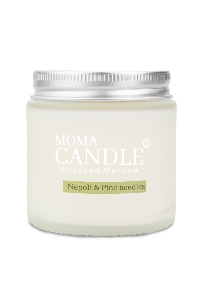 Cвеча "Neroli & Pine needle" ,120 гр.,(матовое стекло)