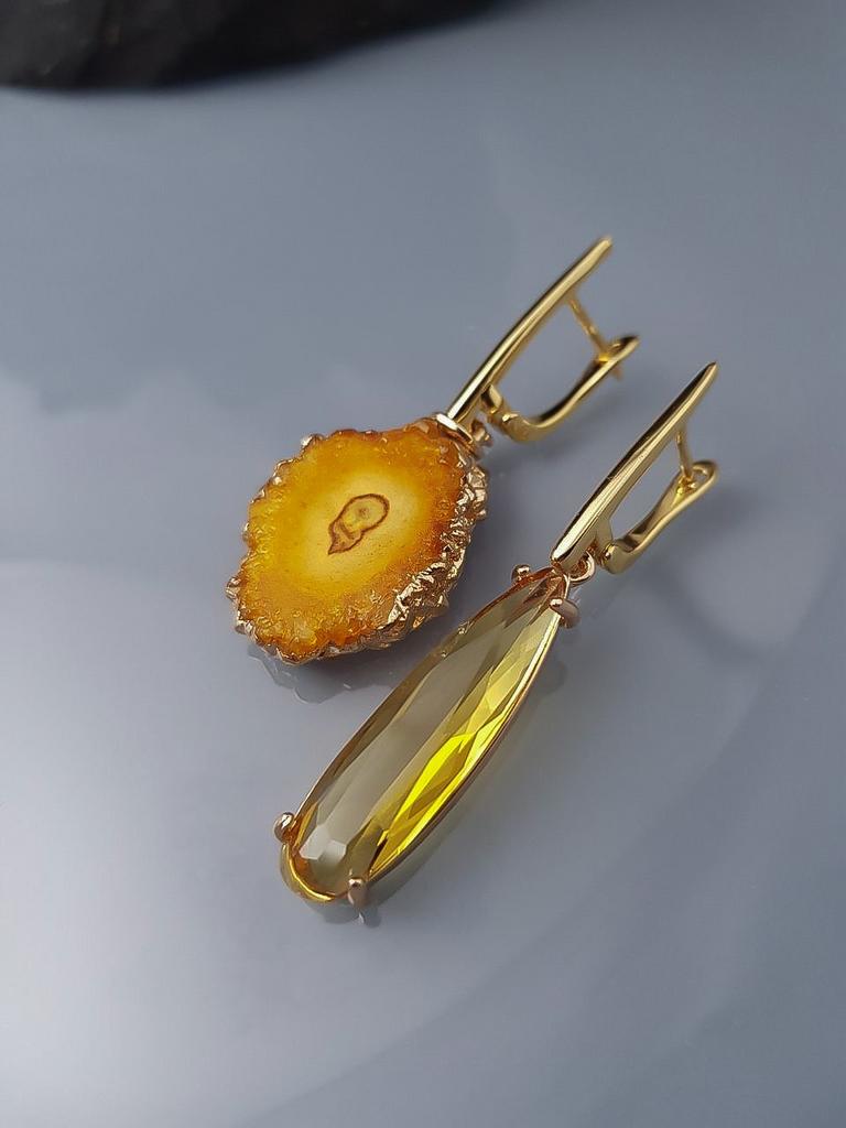 СЕРЬГИ ИЗ КВАРЦА "ЭЛИН"