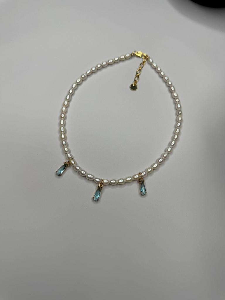 ЖЕМЧУЖНОЕ ОЖЕРЕЛЬЕ С ПОДВЕСКАМИ