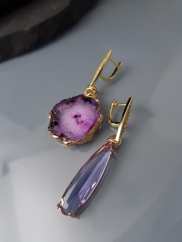 СЕРЬГИ ИЗ КВАРЦА "ЛАН"