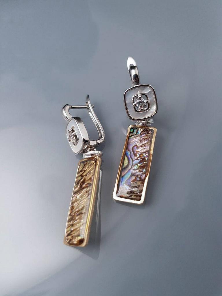 СЕРЬГИ с ГЕЛИОТИСОМ "ЭДИЛИЯ"