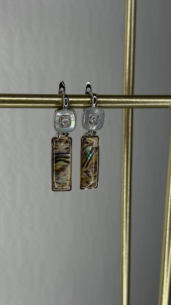 СЕРЬГИ с ГЕЛИОТИСОМ "ЛИЯ"