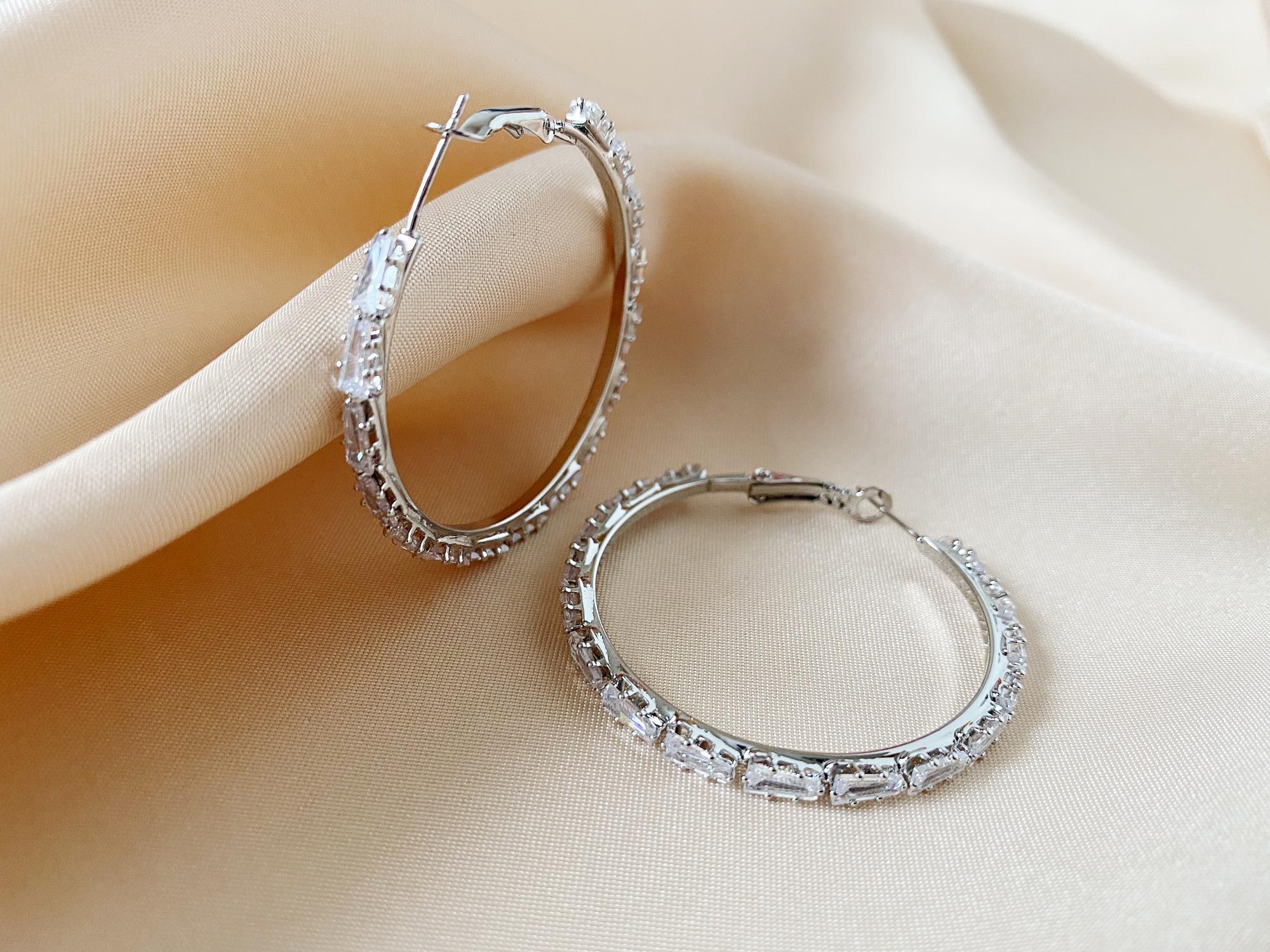 Серьги-кольца Elza