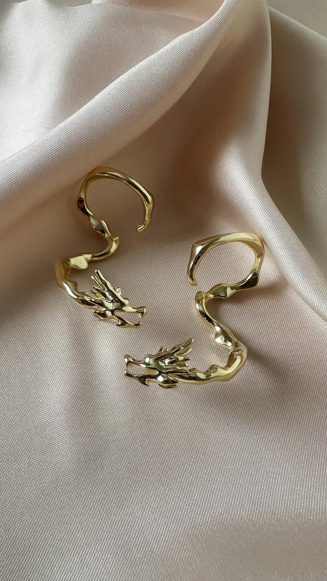 Серьги-каффы Dragonfly G