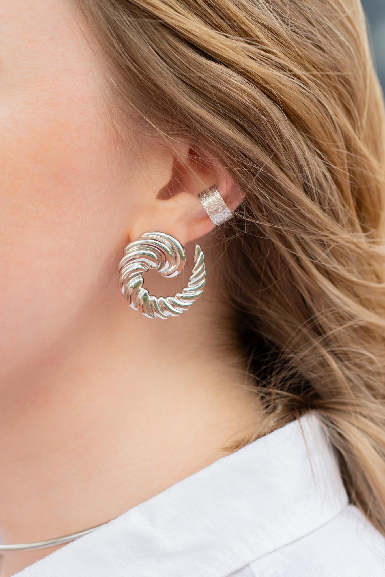 Серьги Curly S