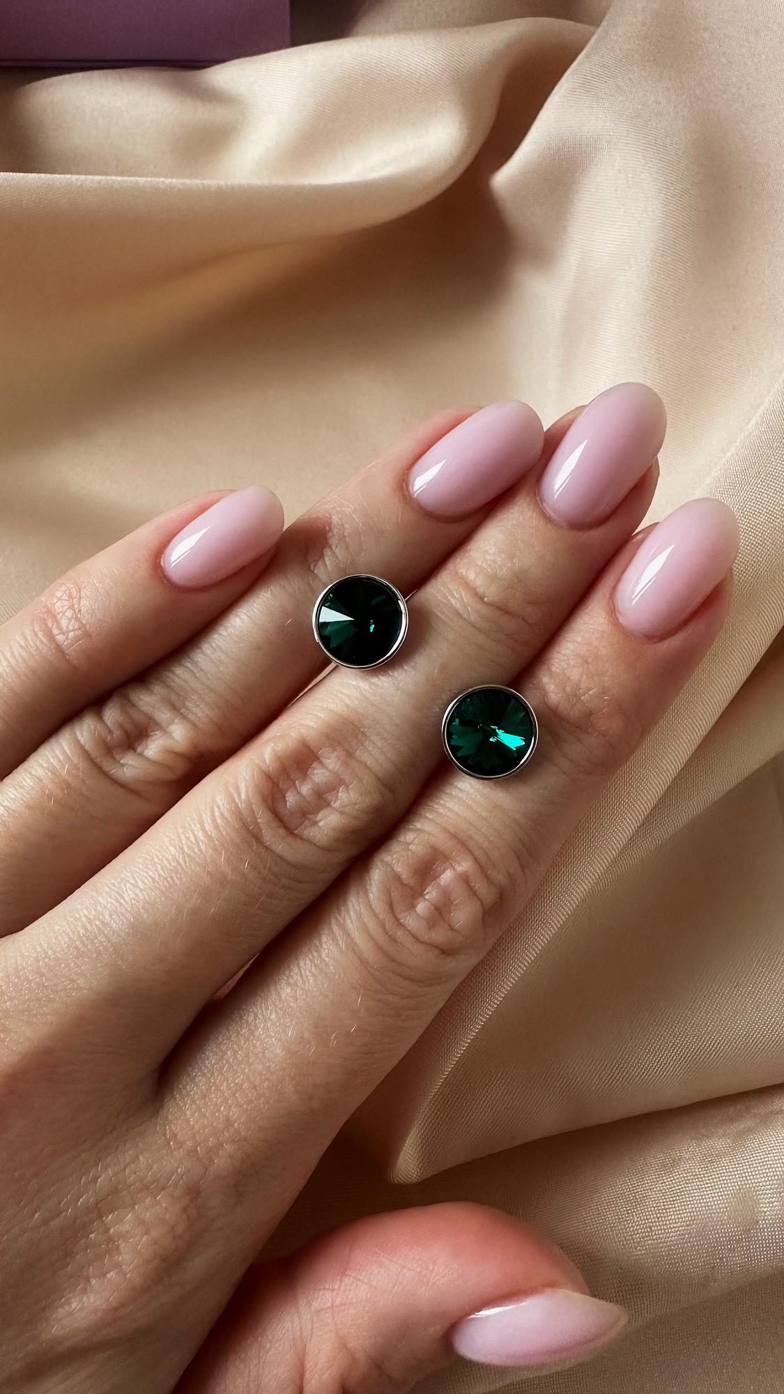 Серьги SW mini emerald