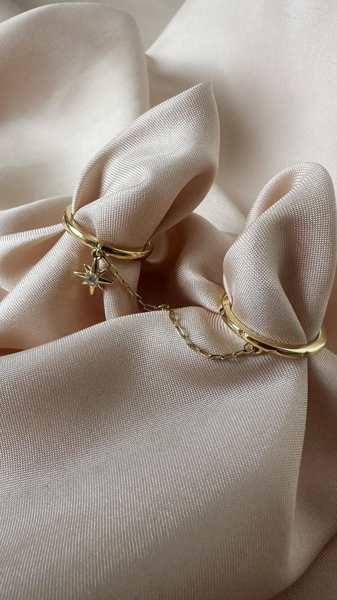 Двойное кольцо Starlight G