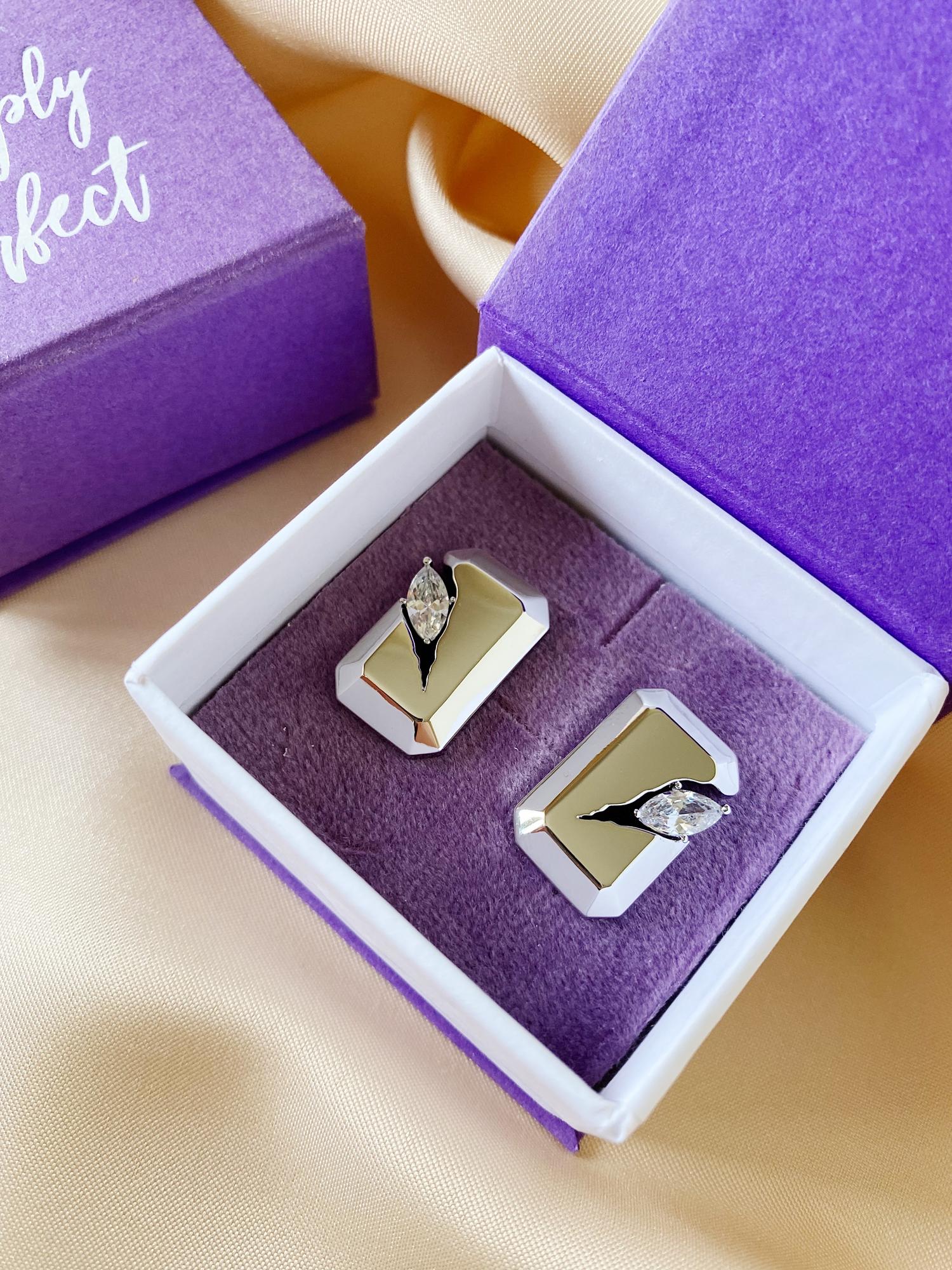 Серьги Frame S