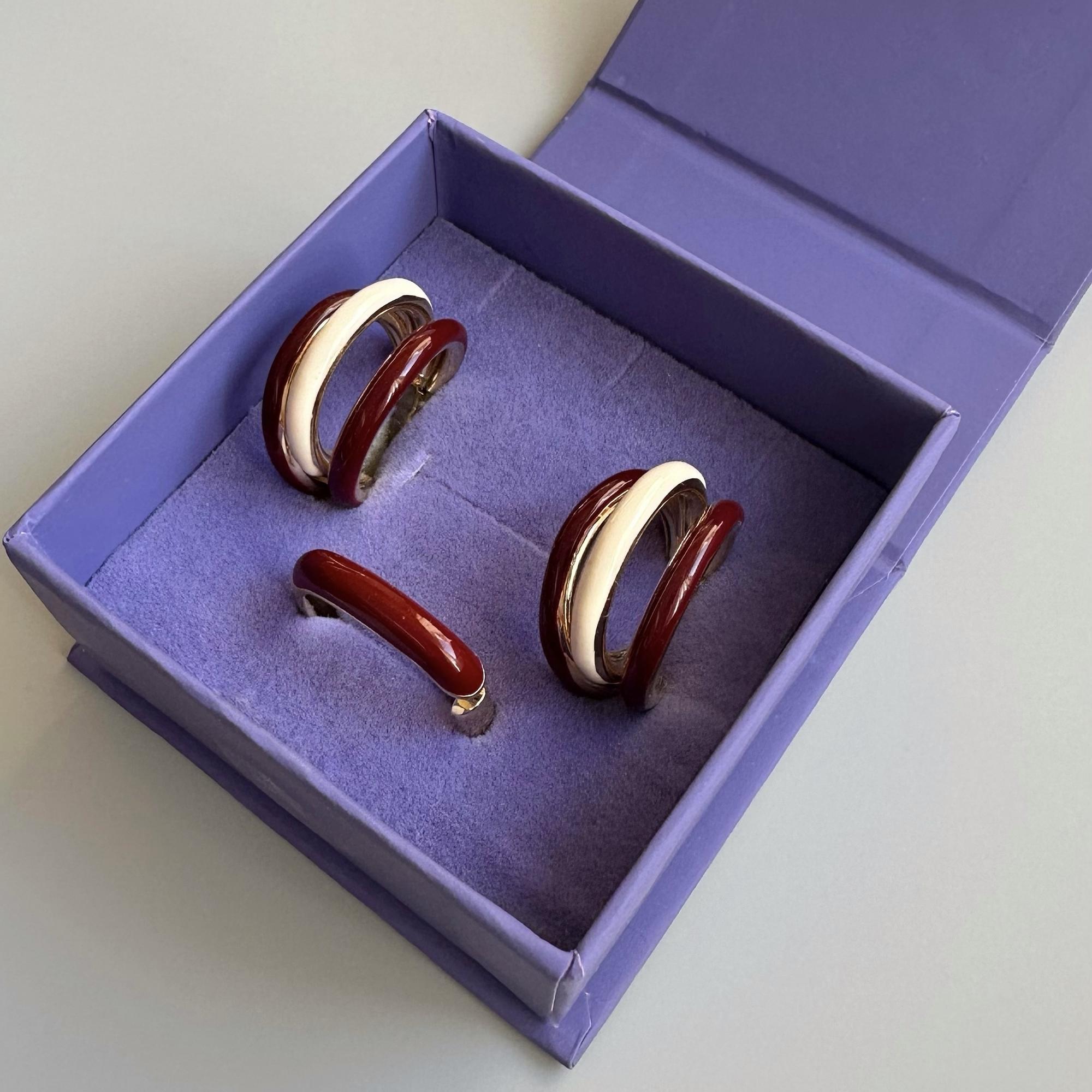 Серьги Kleo wine