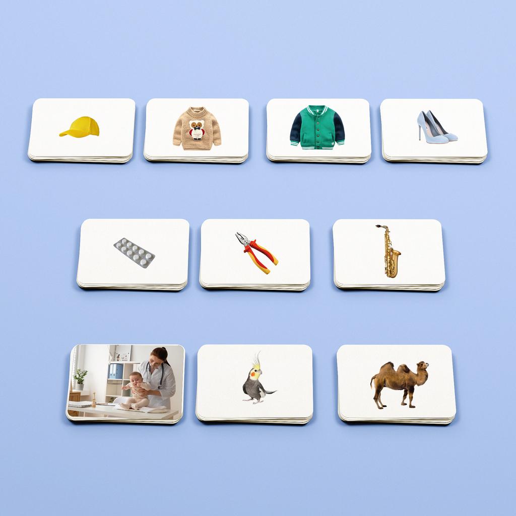 Набор №2 развивающих карточек для детей Монтессори