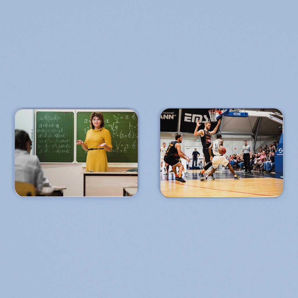 Профессии и виды спорта. Набор развивающих карточек для детей Монтессори