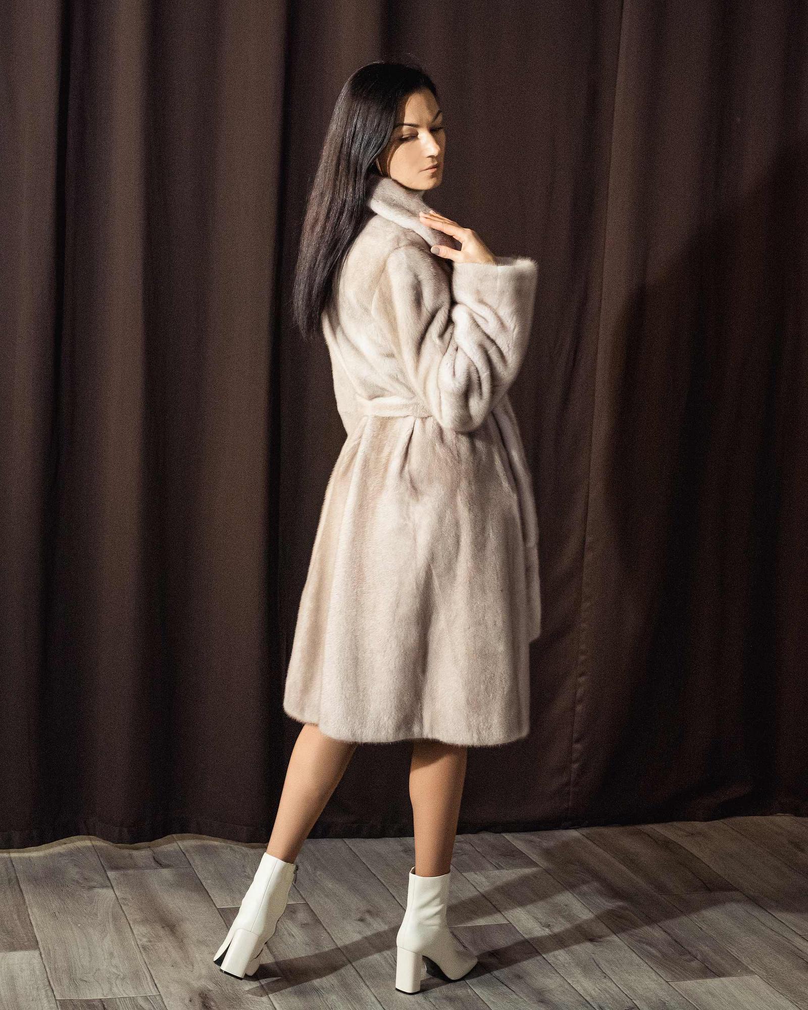 Шуба из меха норки