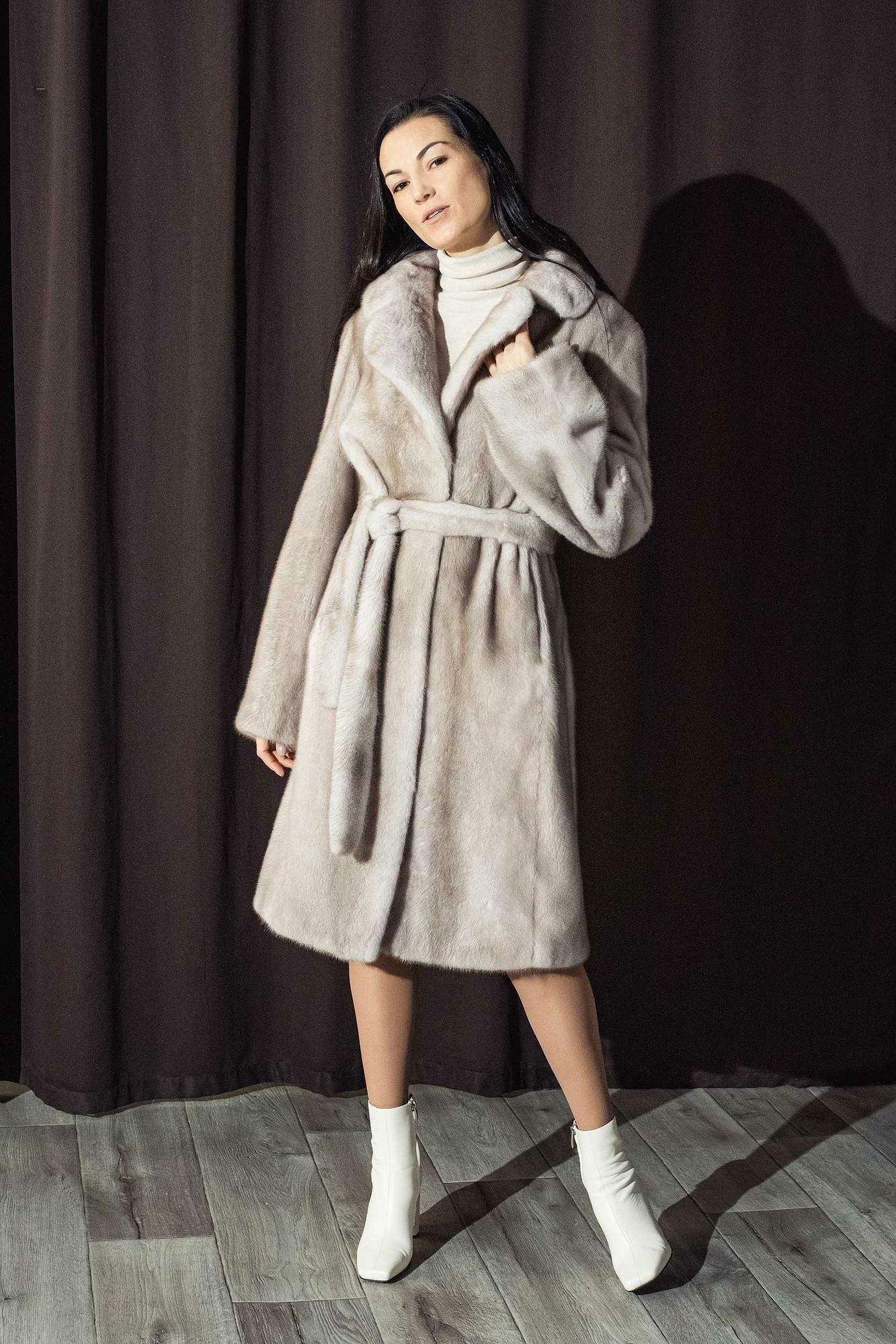 Шуба из меха норки