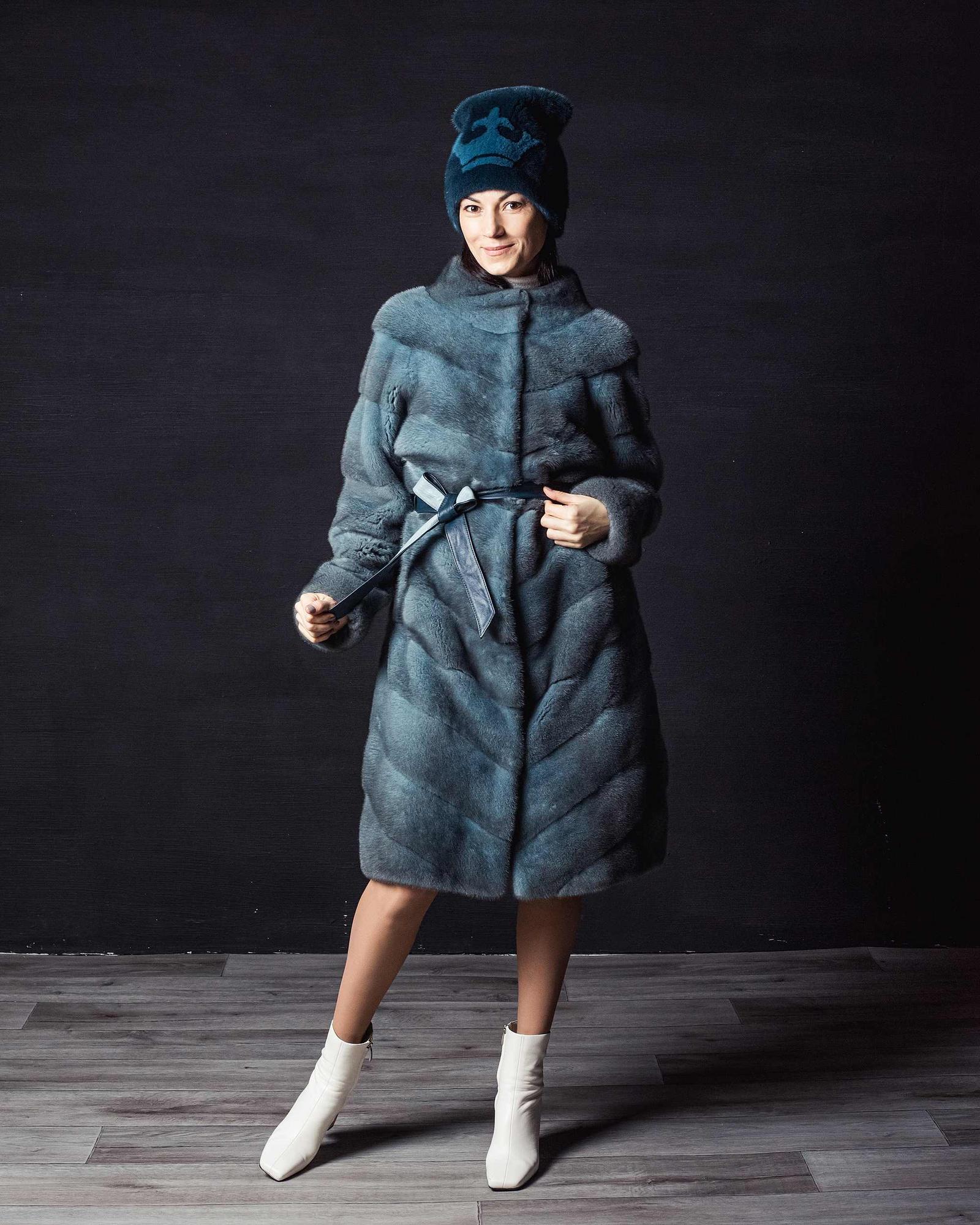 Шуба из меха норки