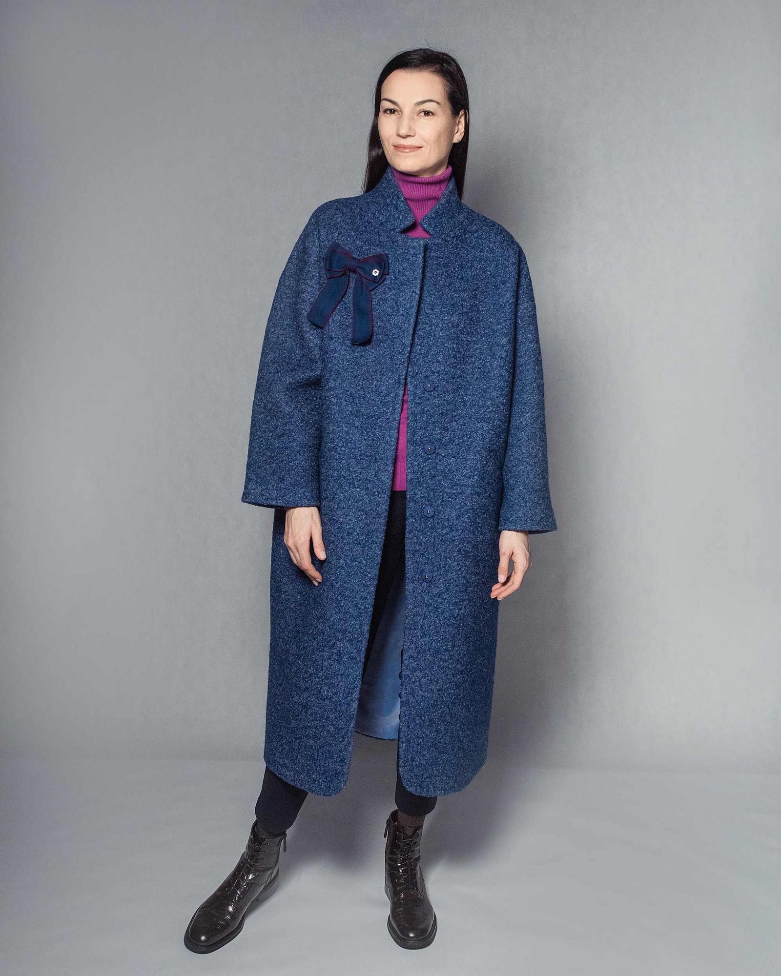 Пальто из шерсти букле