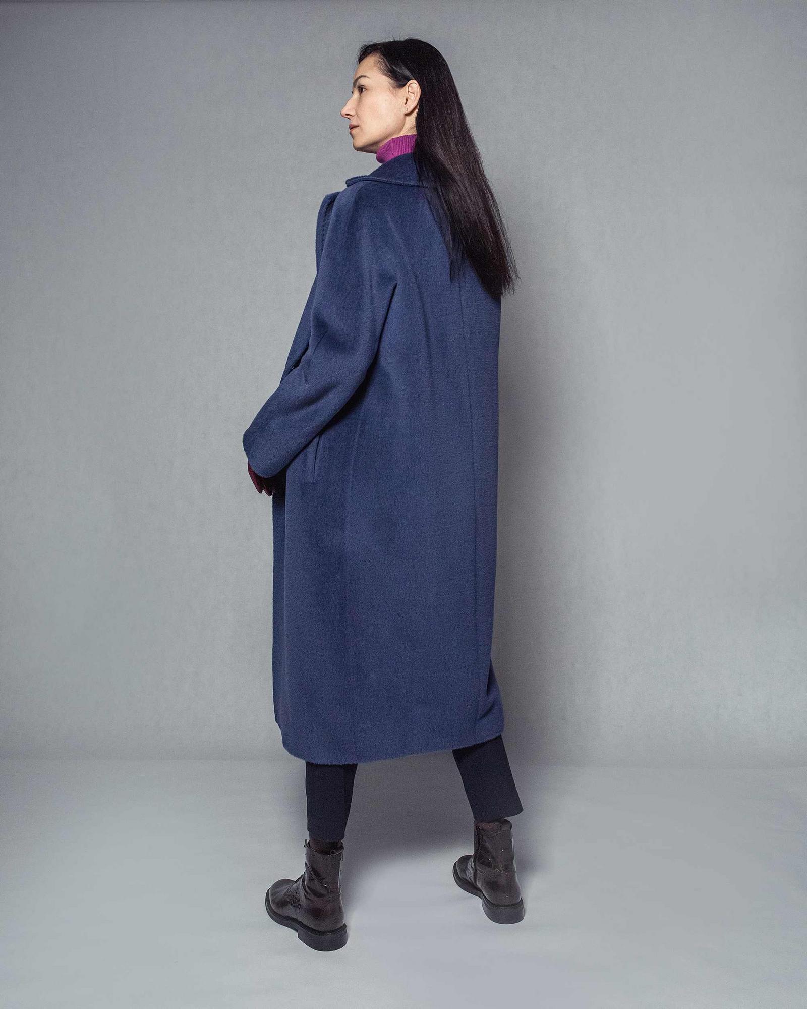 Пальто из шерсти альпака