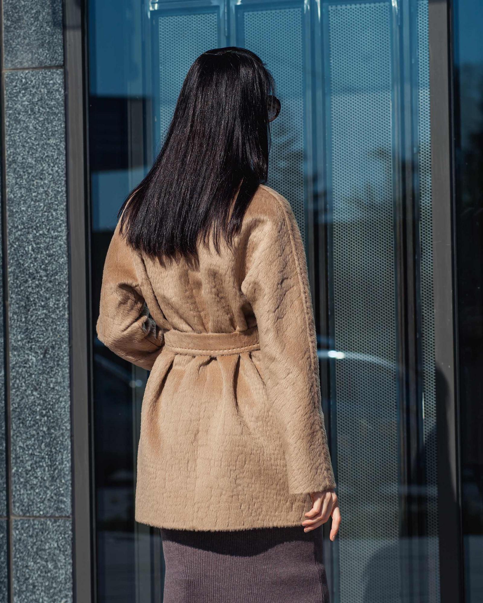 Полупальто из шерсти альпака