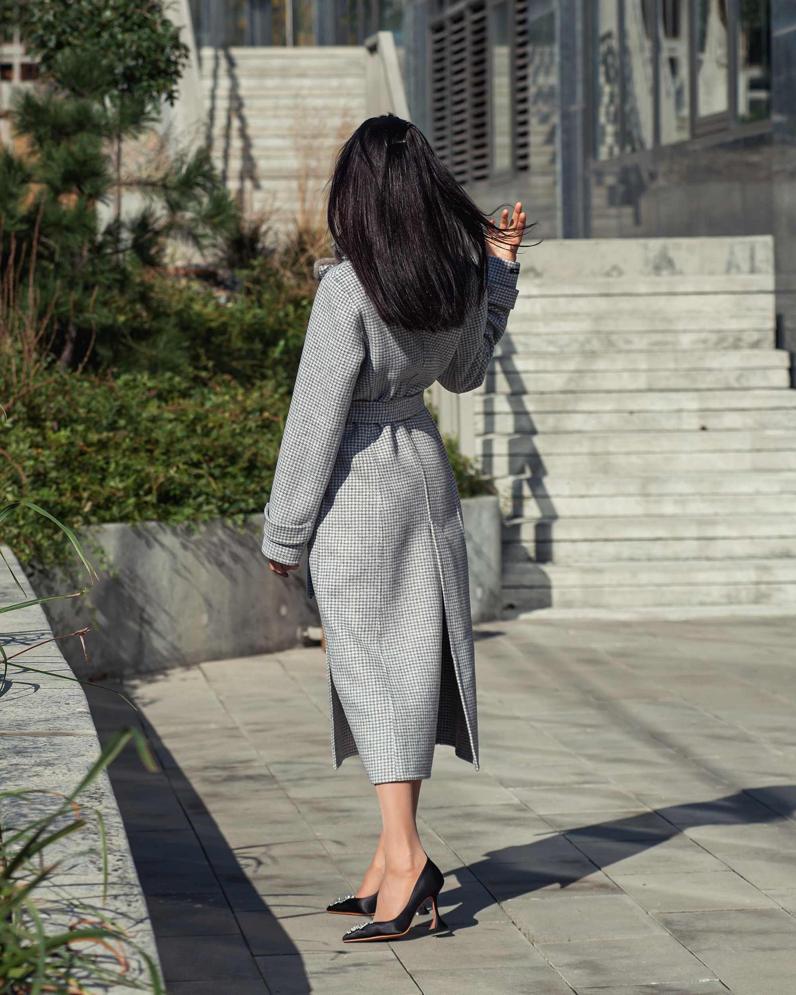 Пальто из шерсти альпака