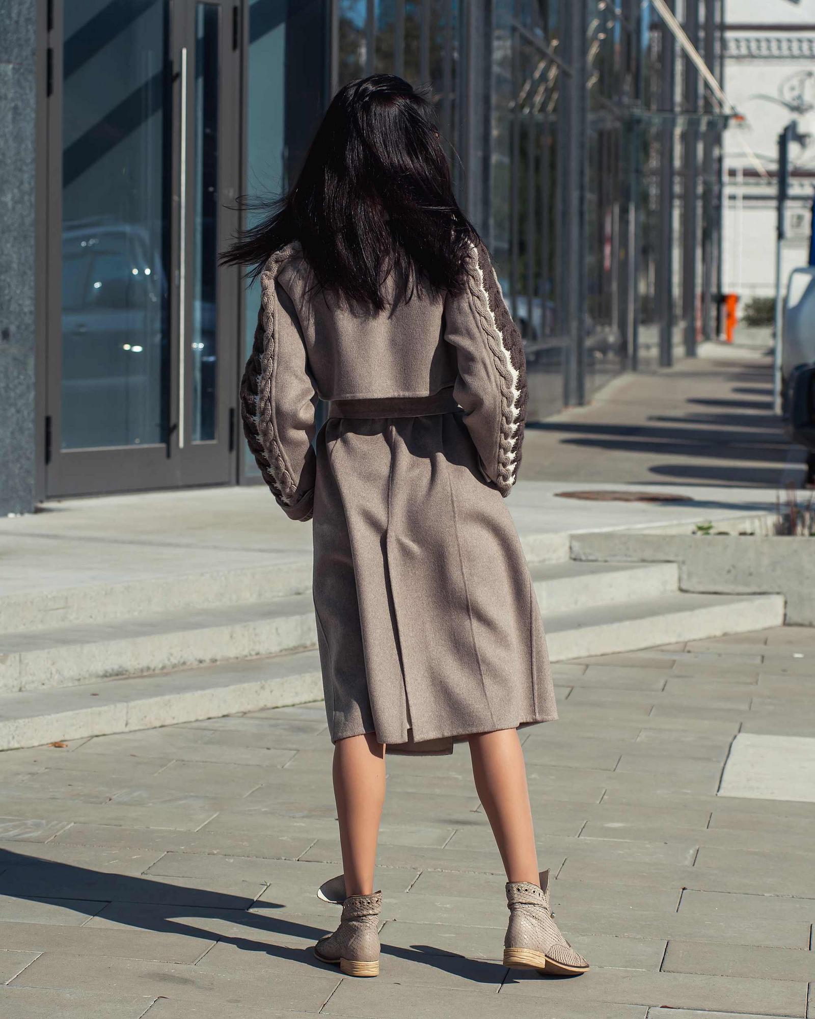 Пальто из шерсти альпака