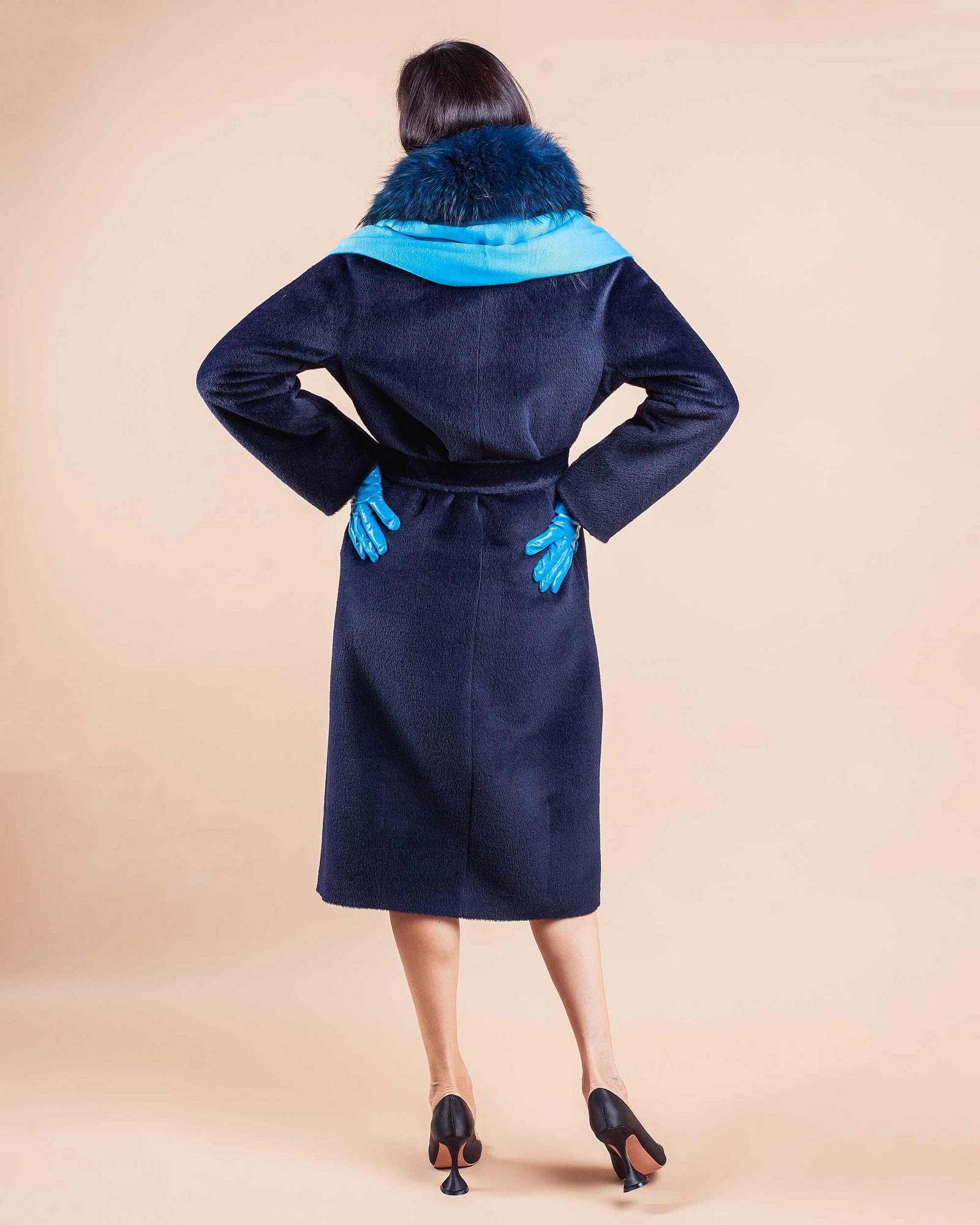 Пальто из шерсти альпака