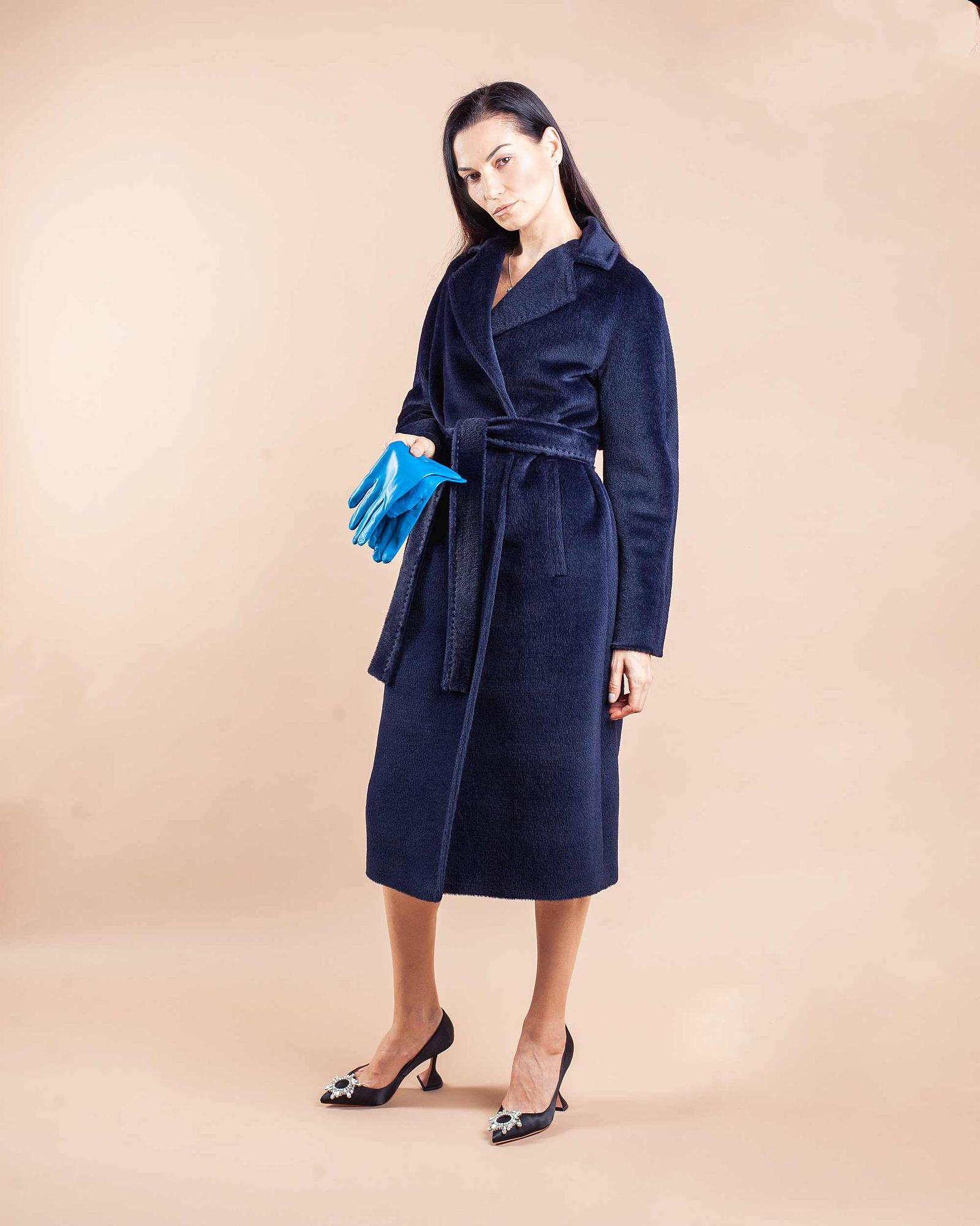 Пальто из шерсти альпака