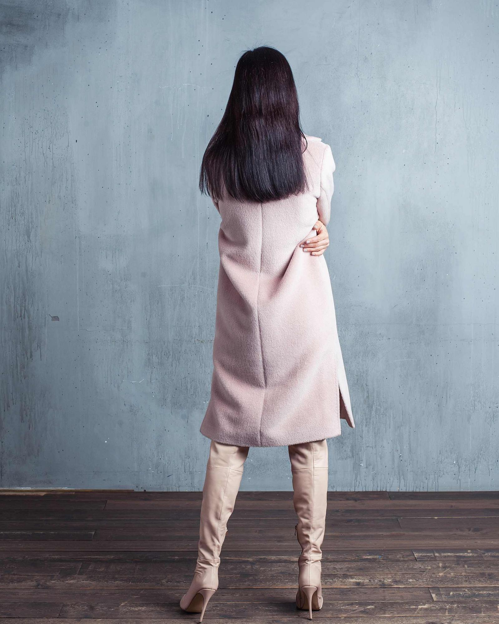 Пальто из шерсти альпака