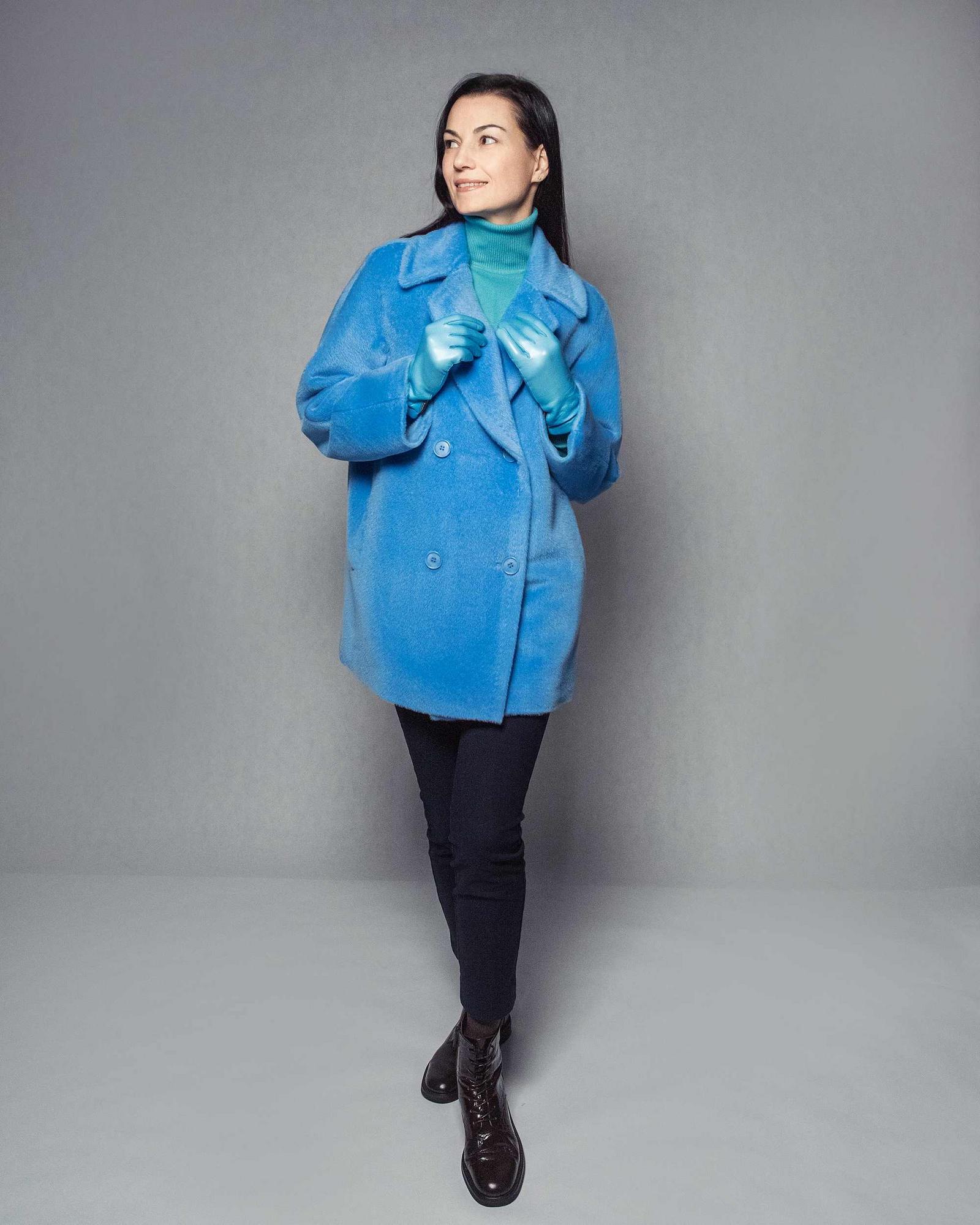 Полупальто из шерсти альпака