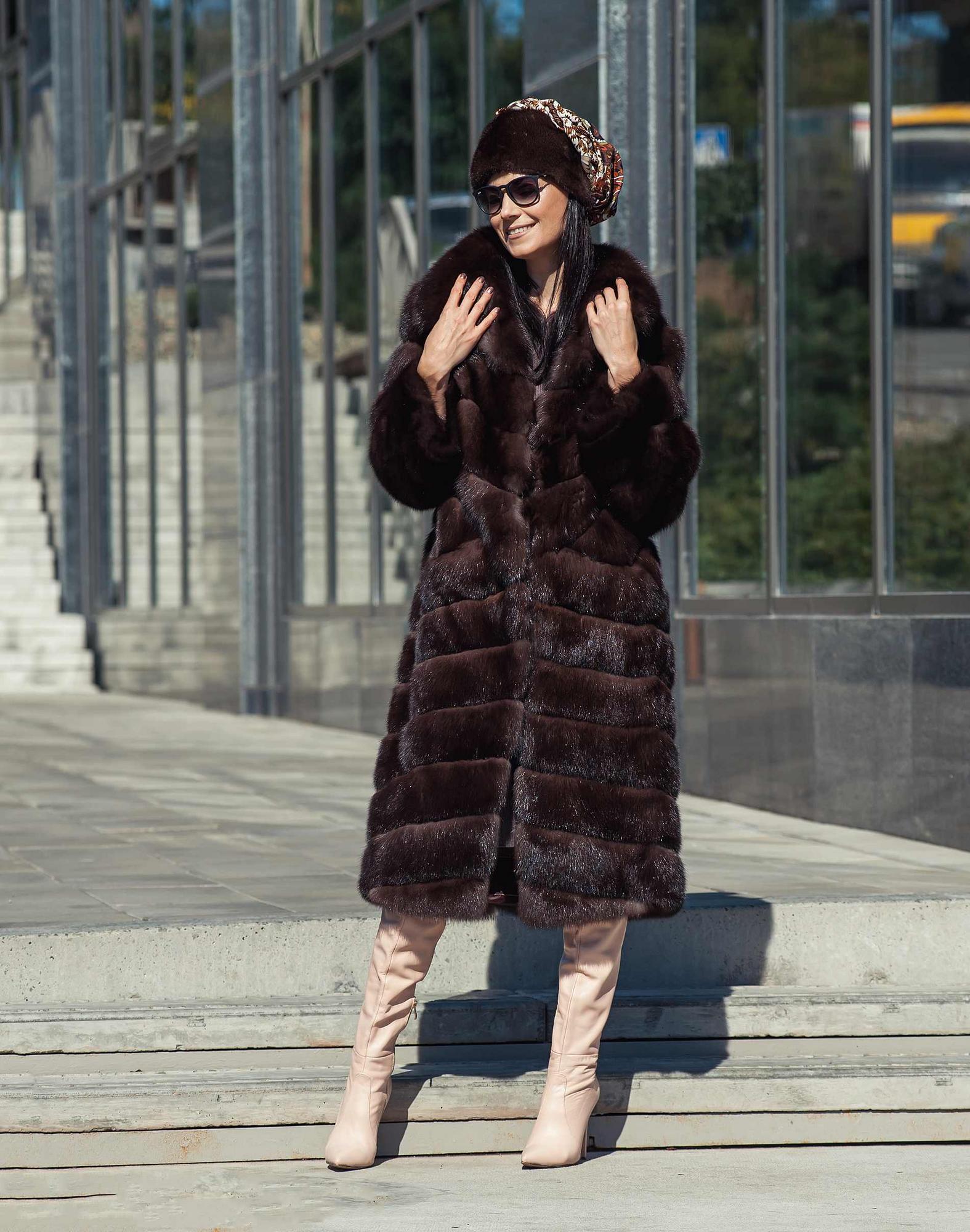 Шуба из меха соболя