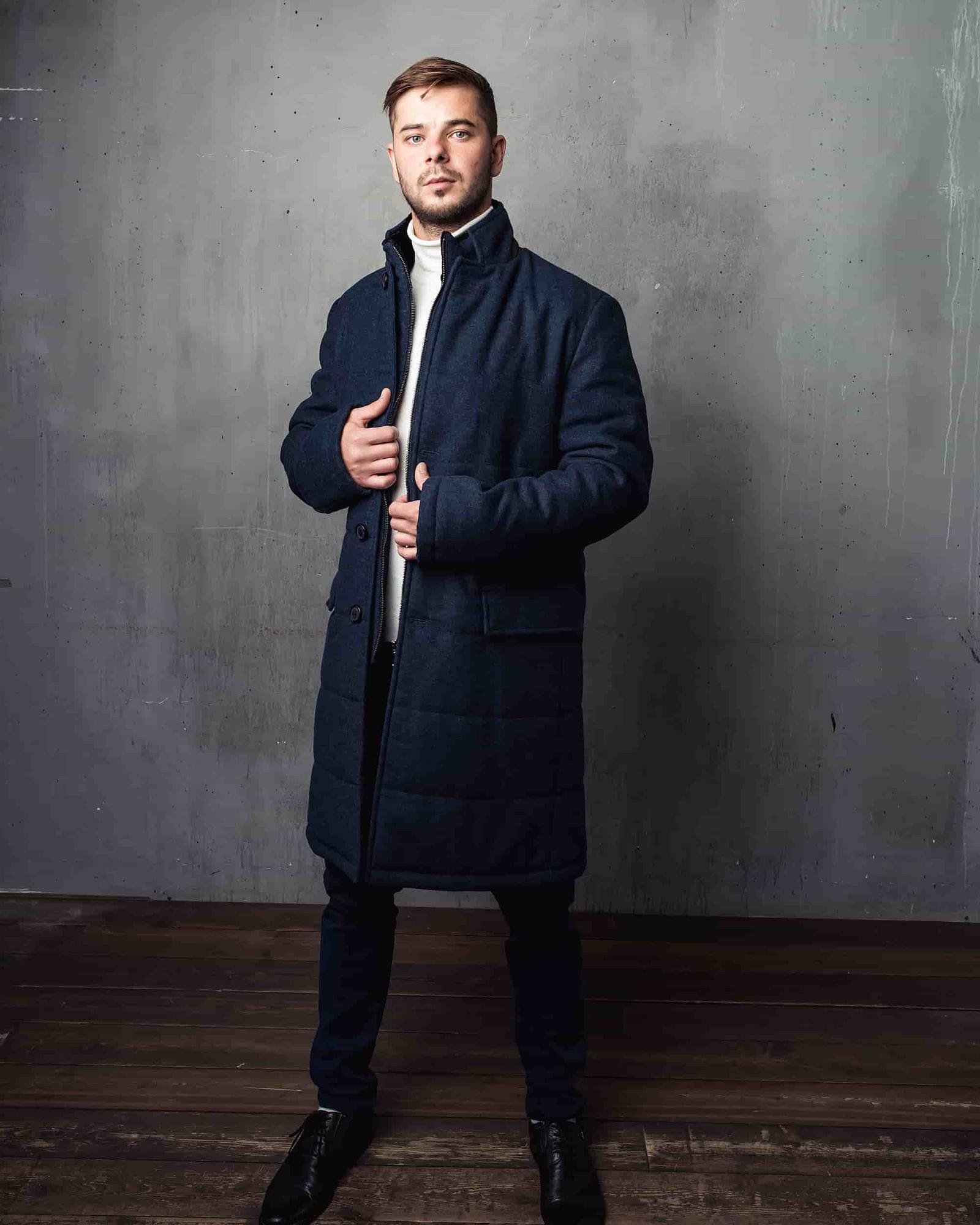 Полупальто мужское утепленное