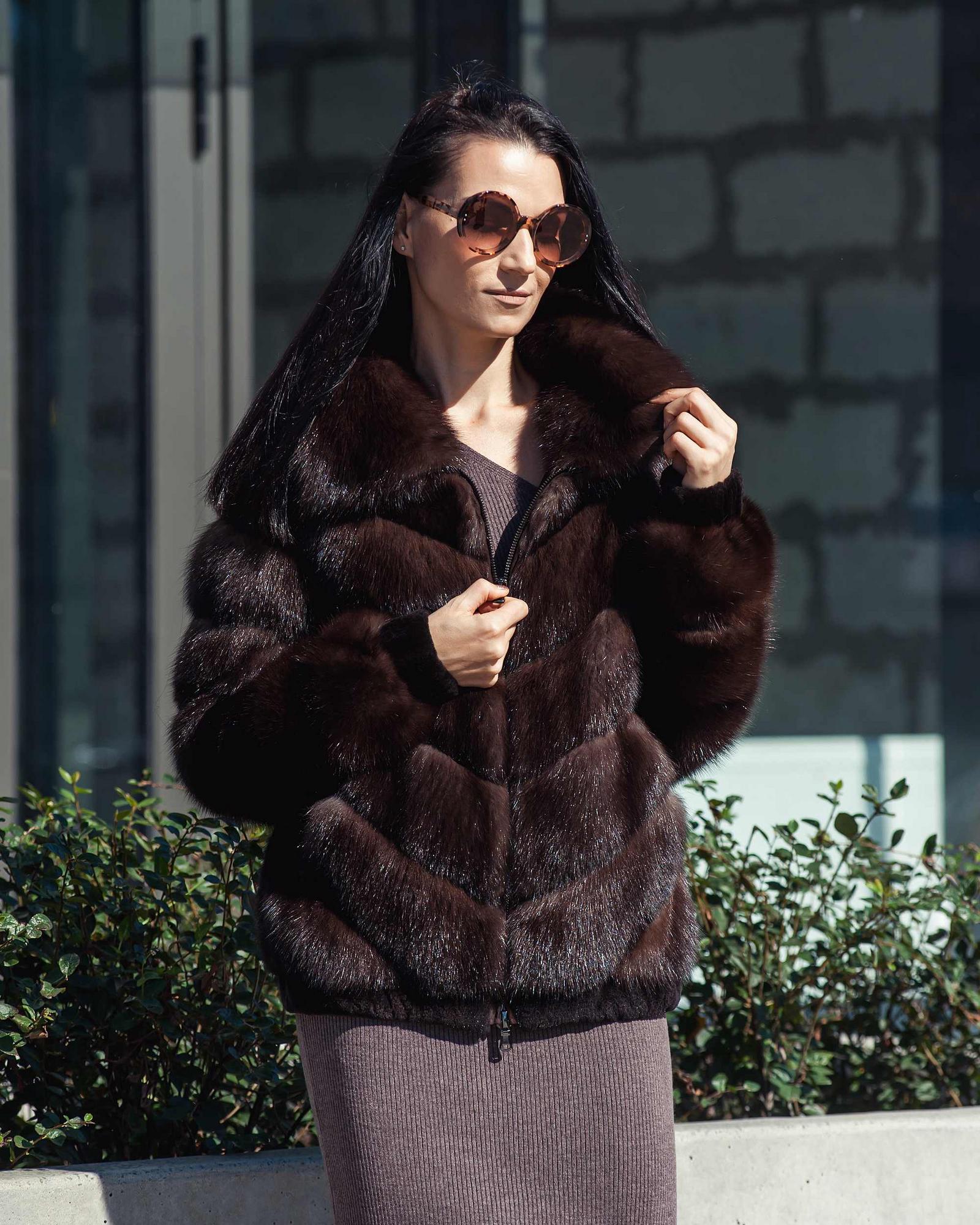 Полушубок из меха соболя