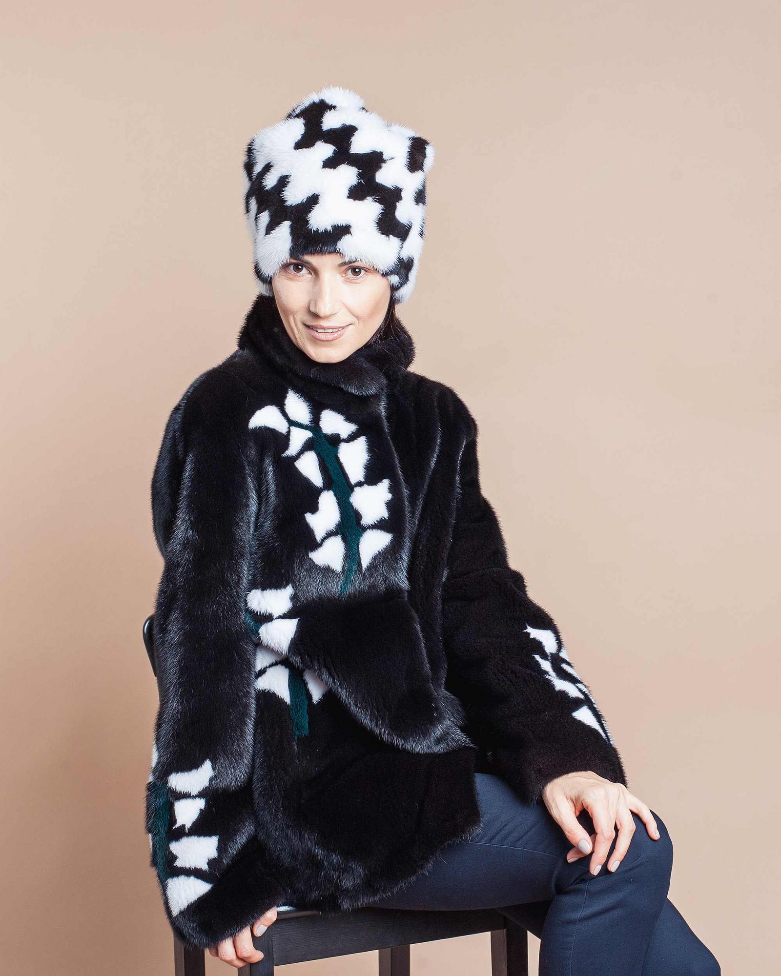 Шапка из меха норки