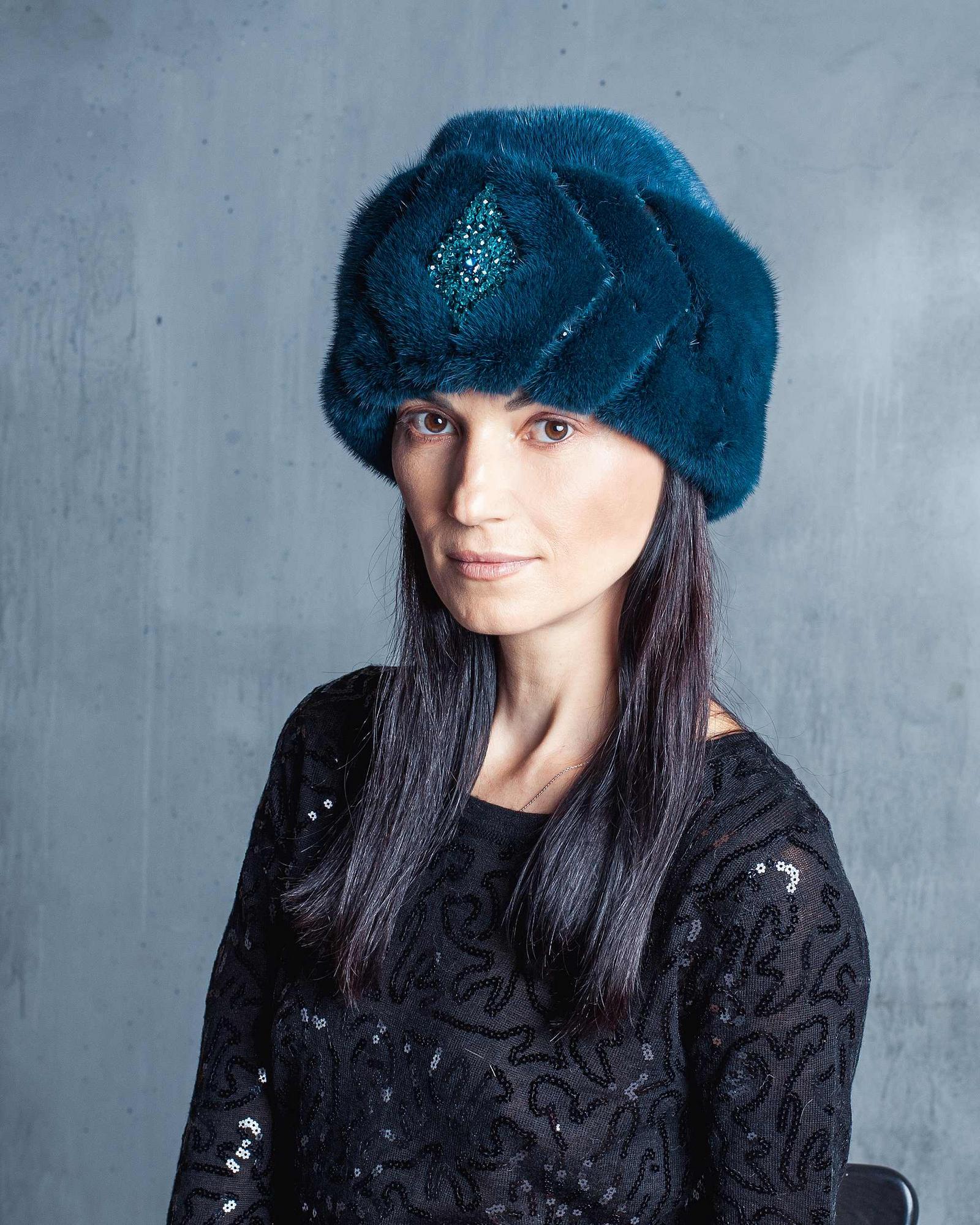 Шапка из меха норки