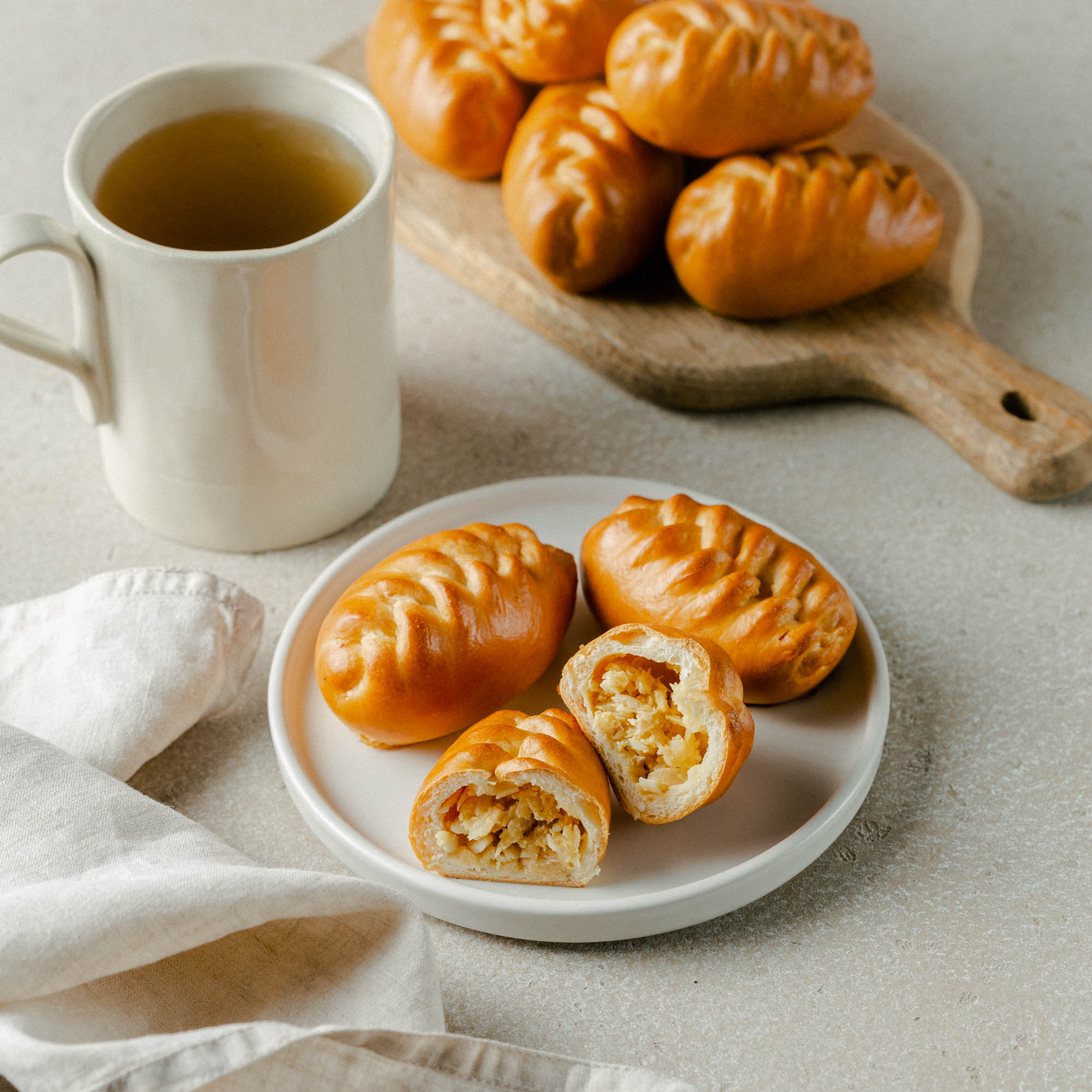 Пирожки с капустой и яйцом, 10 шт / 300 гр