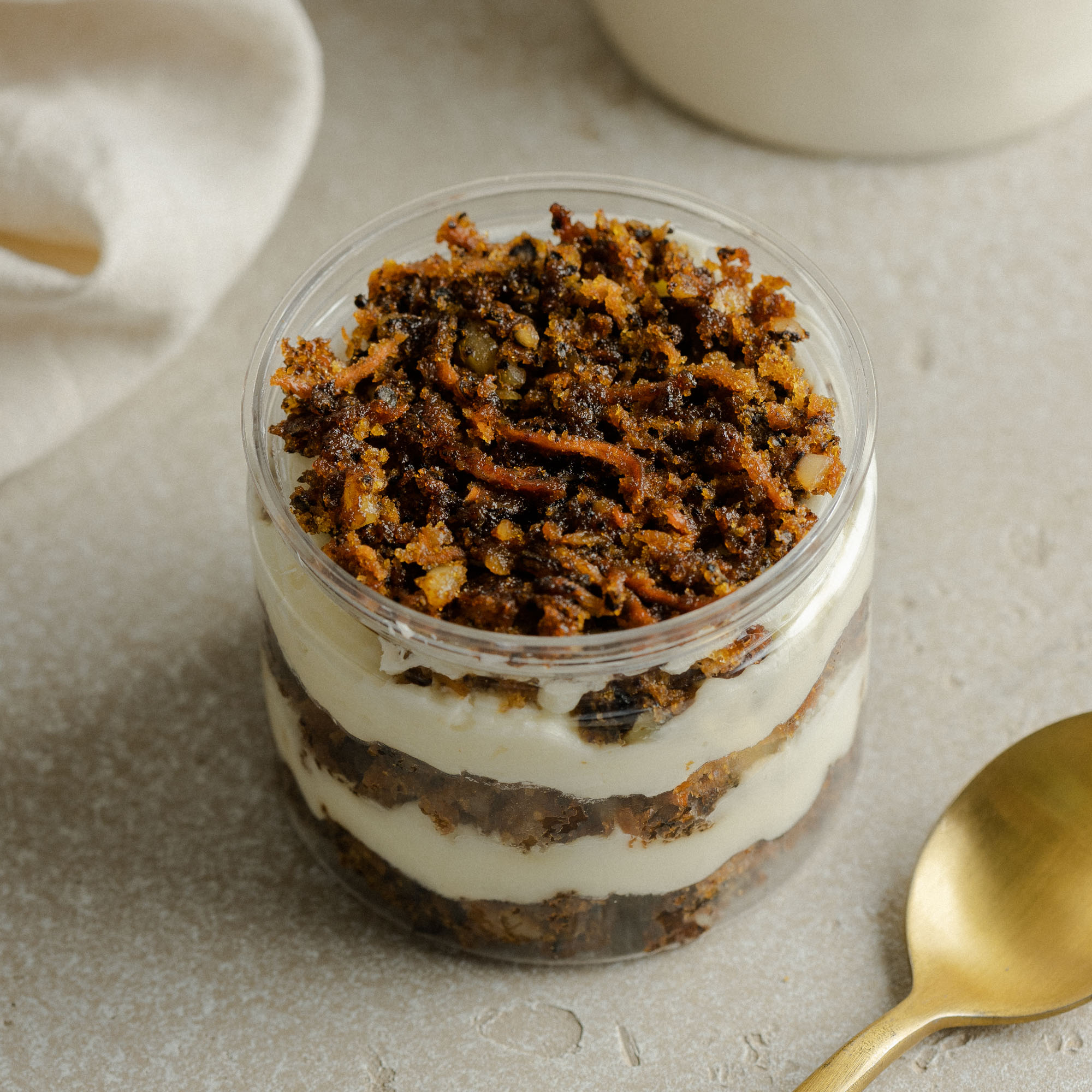 Морковный торт в баночке, 100 гр