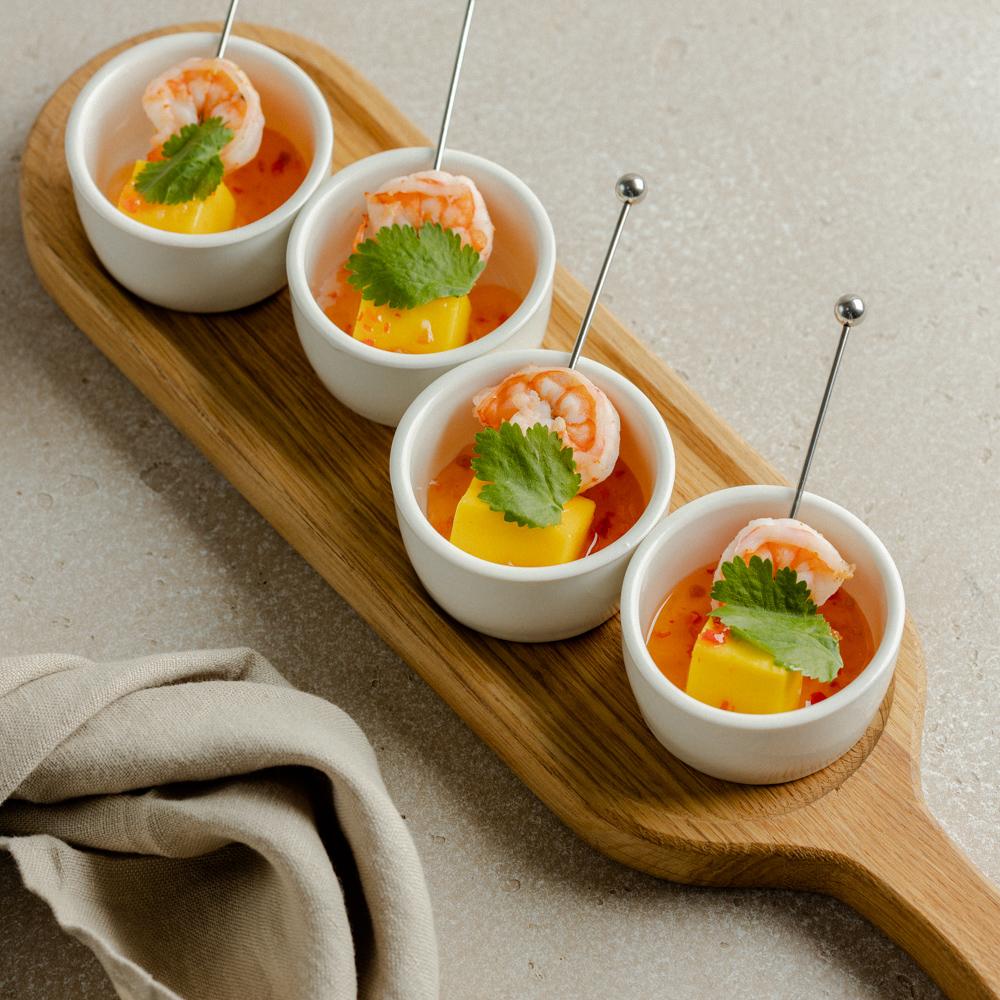 Керамическая креманка креветка / манго, 12 шт